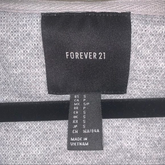 Forever 21 Textured Zip Up Hoodie with Pockets - Picture 4 of 4
